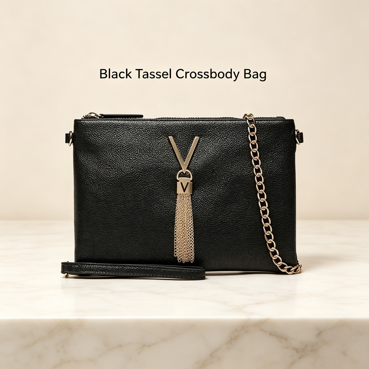 Black Tassel Crossbody Bag