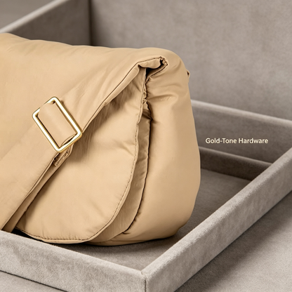 Soft Beige Messenger Bag