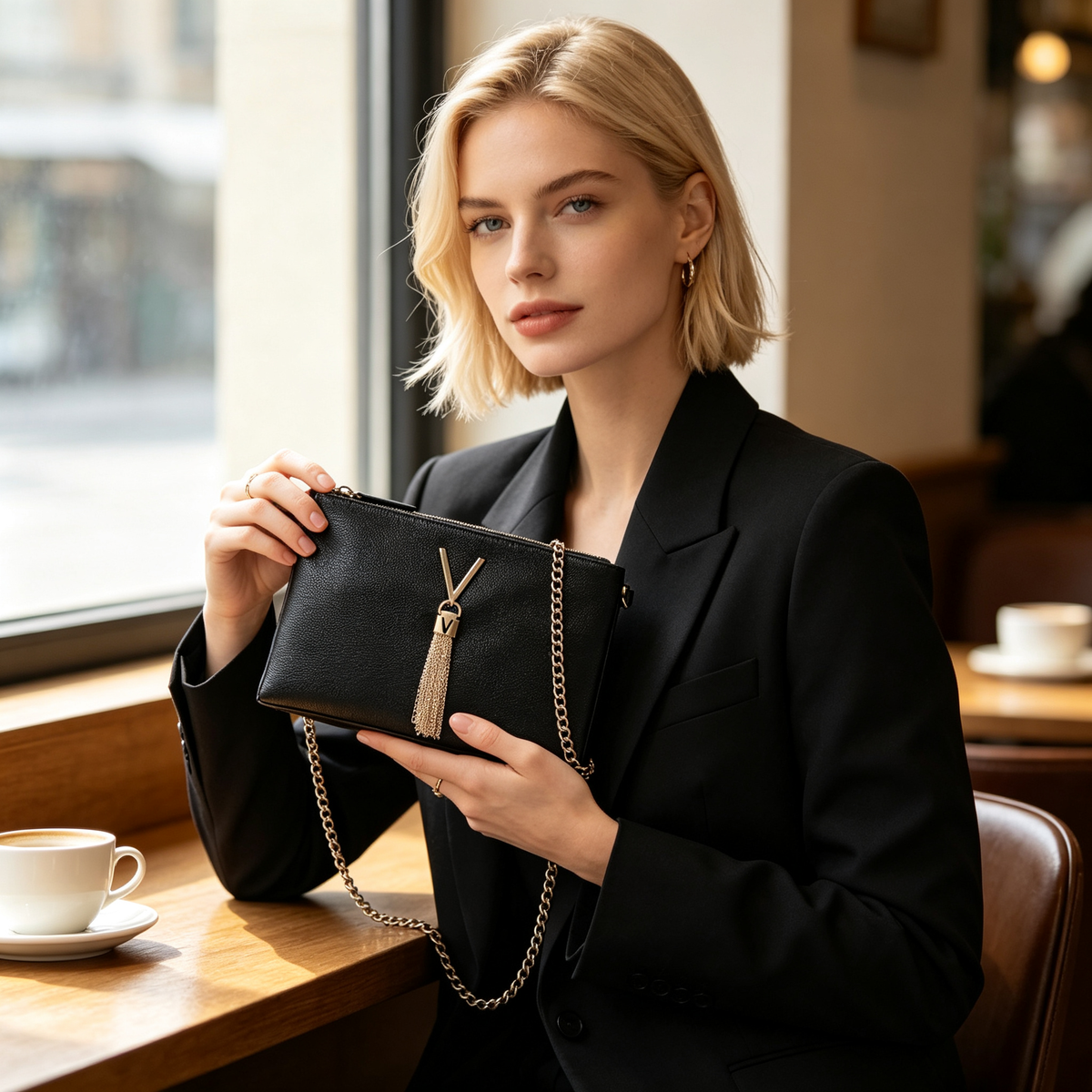 Black Tassel Crossbody Bag
