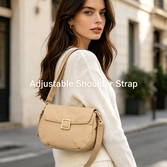 Soft Beige Messenger Bag
