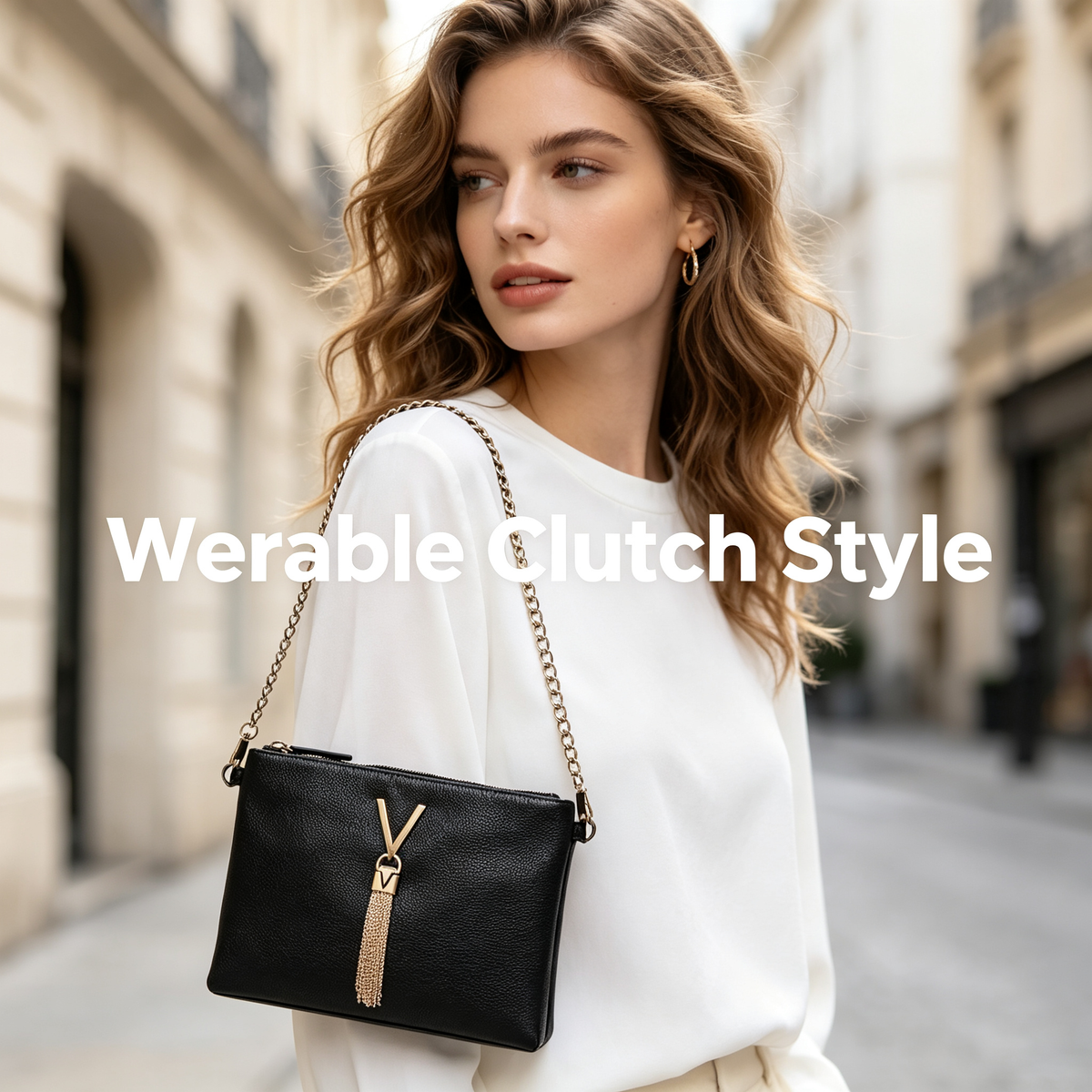 Black Tassel Crossbody Bag
