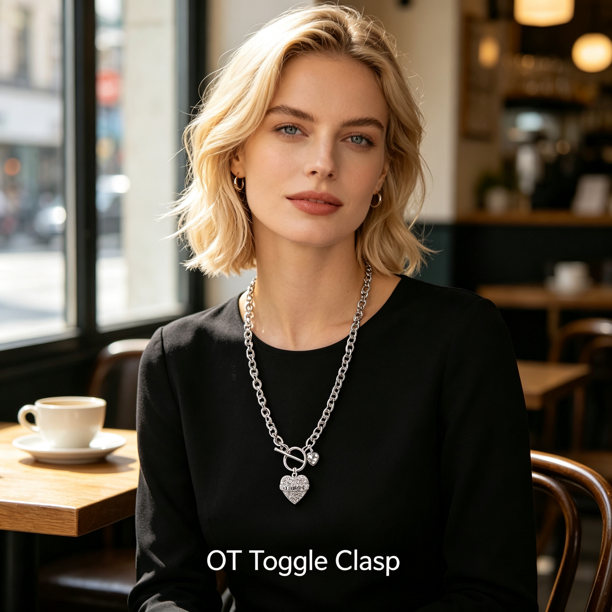 Silver Heart Pendant Necklace