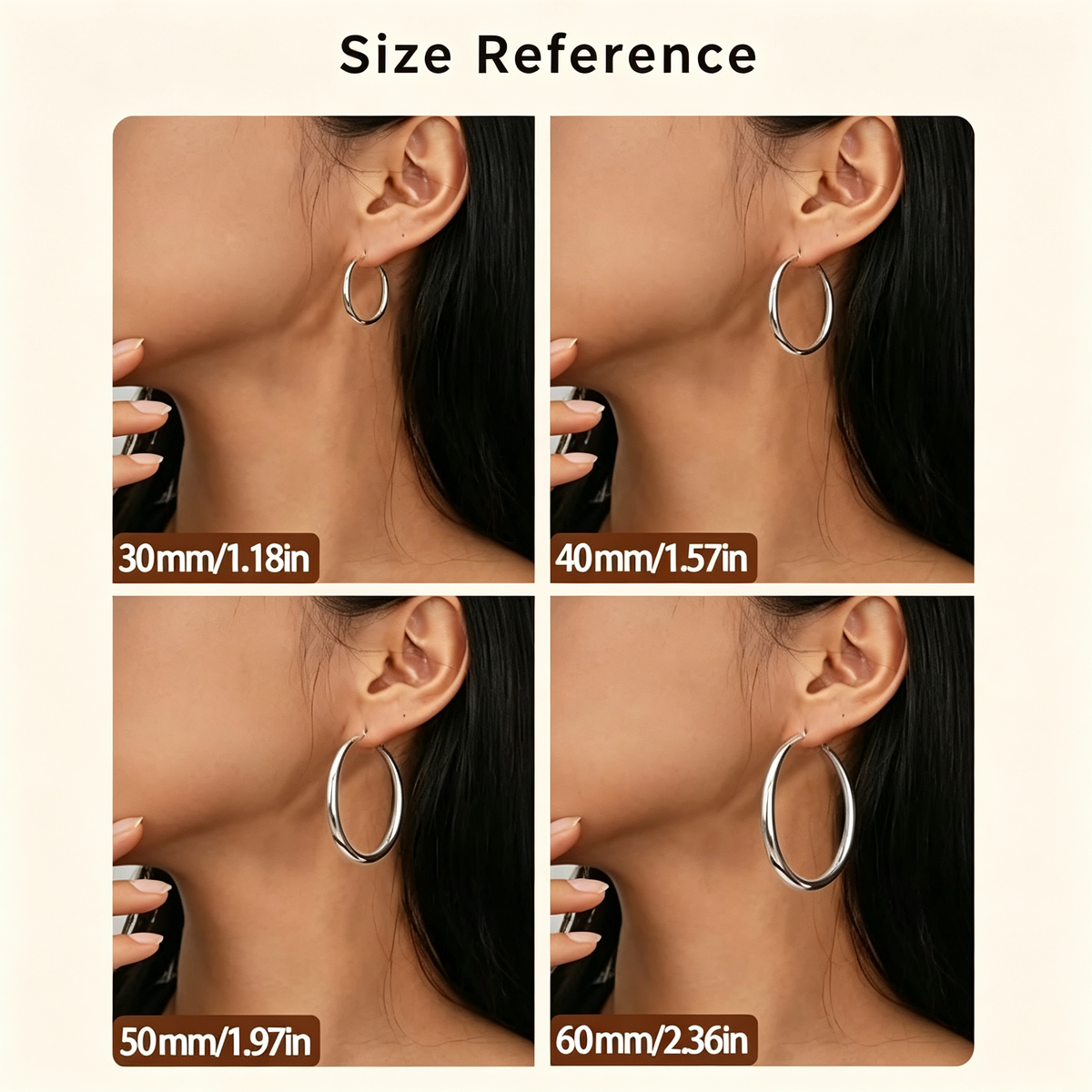 Classic Silver Hoop Earrings