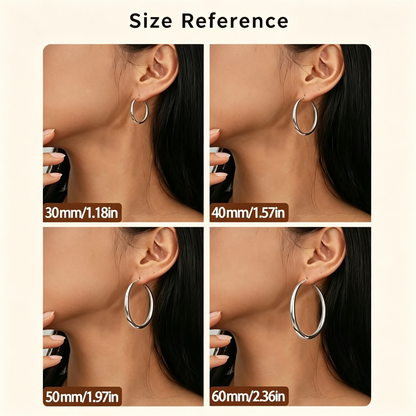Classic Silver Hoop Earrings