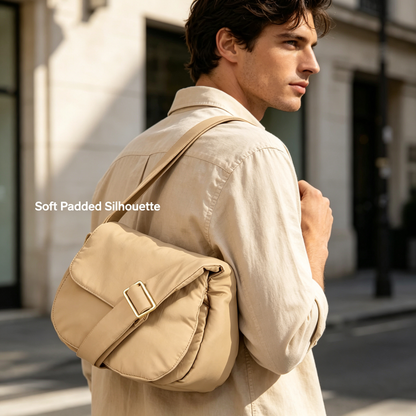 Soft Beige Messenger Bag